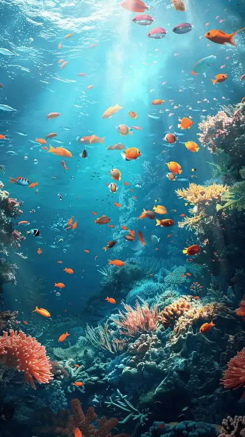 ai绘画壁纸,感受海洋之美!