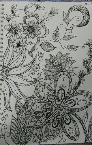 画的上面装饰线条简笔画