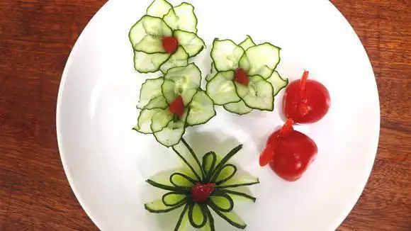 黄瓜的花式切法,一分钟学会,超级简单,摆盘招待客人特有面子