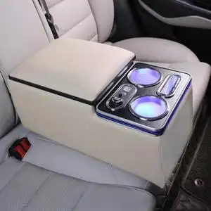 酷路泽后排扶手箱汽车二排中间储物盒轿车后座中央扶手加装通用