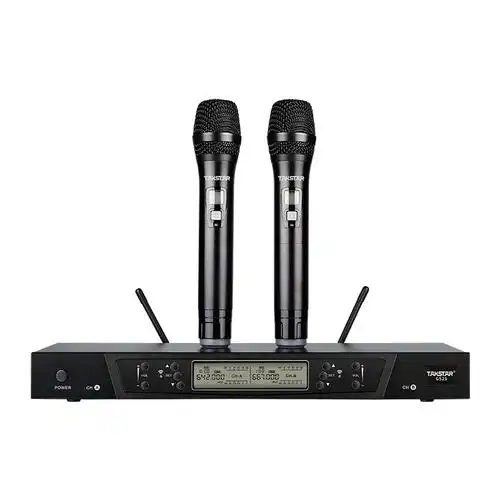 takstar/得胜 g525专业无线话筒一拖二u段调频工程会议kv舞台演出