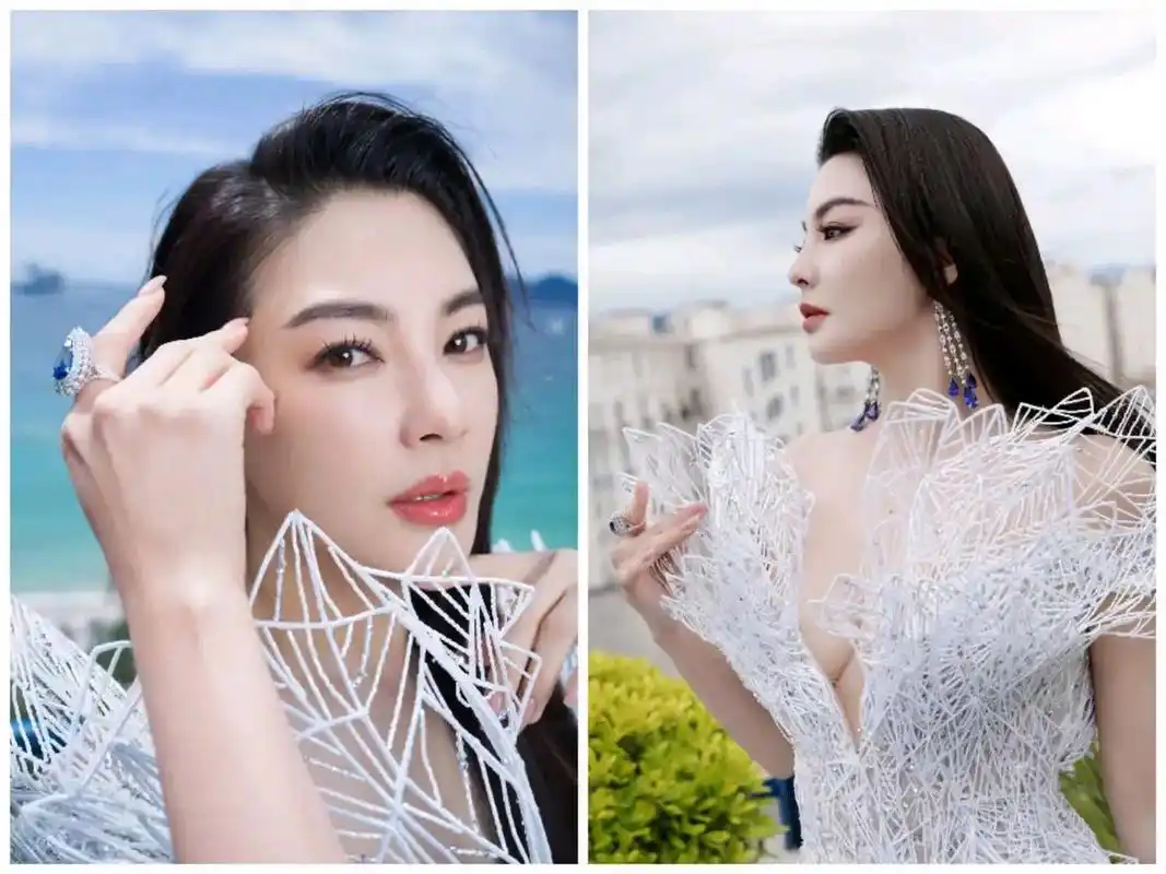 [温暖][温暖][温暖]山东美人张雨绮,这两天在戛纳鲨疯了,第一套黑色橘