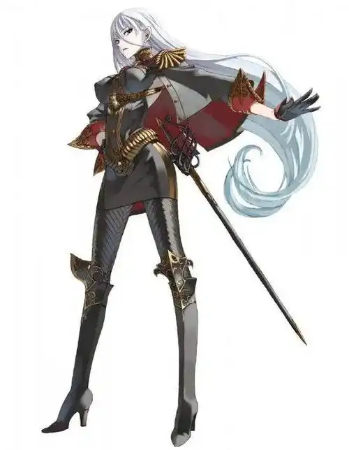 二次元日系御姐范游戏人物boss立绘