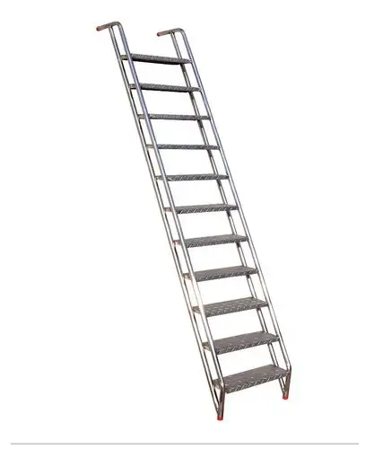 不锈钢登高梯家用带扶手爬高多功能工业用加厚阁楼家用梯