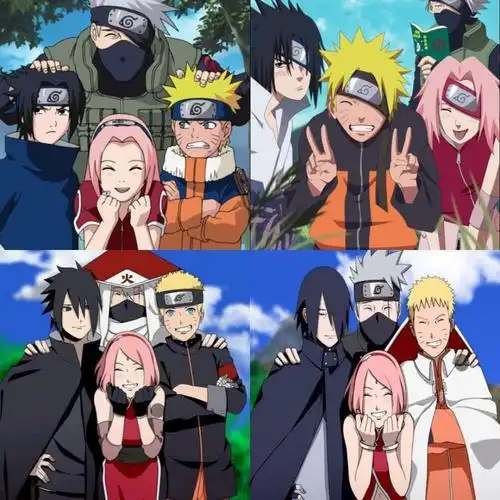 火影忍者 七班的成长 卡卡西 宇智波佐助 漩涡鸣人 春野樱