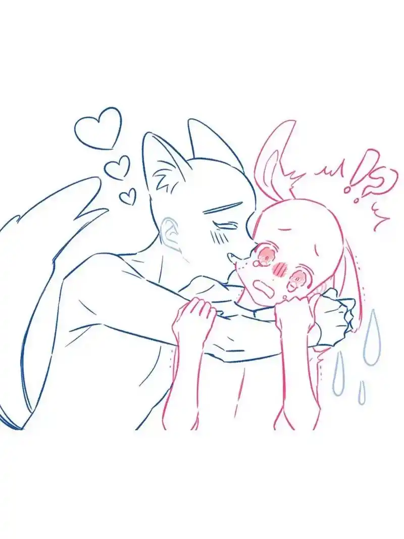 双人情侣互动线稿动作模 - 抖音