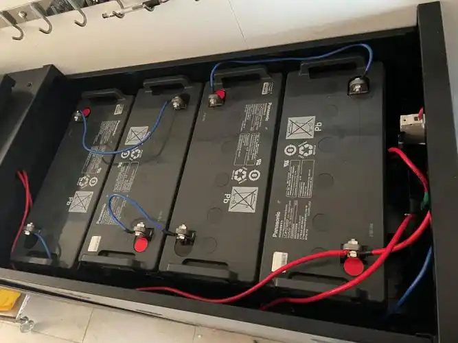 ups电源松下蓄电池客户安装案例