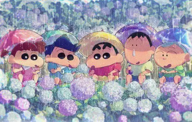 小新五人全部变成了蜡笔!