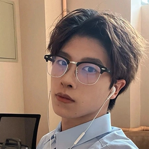 高质感磨砂黑眉线银框韩版潮男商务学生素颜配近视度数防蓝光眼镜