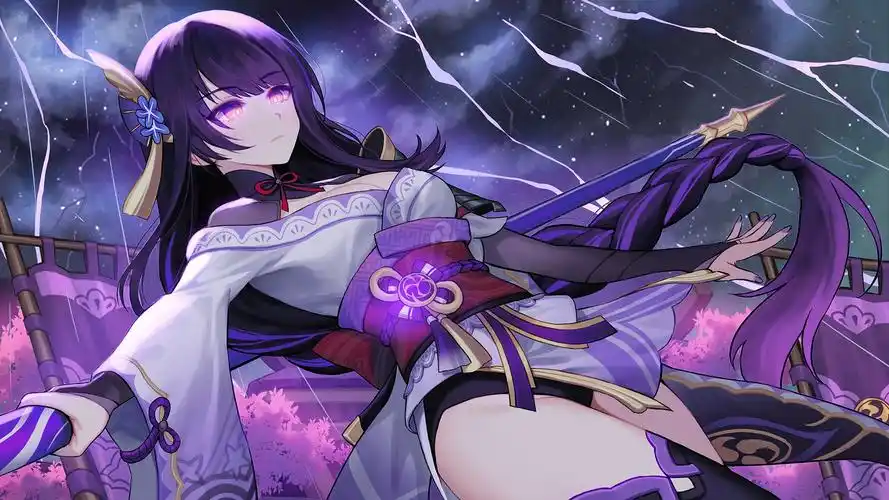 原神雷神雷电将军有哪些无水印好看的电脑手机壁纸? - 知乎