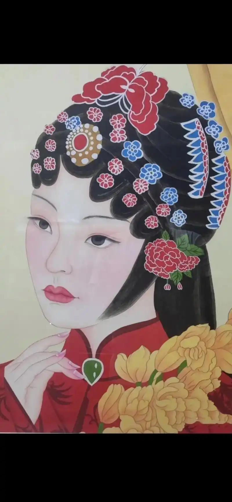 戏曲花旦简笔画 #国粹 #工笔画 - 抖音