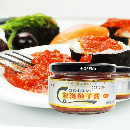 姑香180g番茄味深海鱼子酱寿司专用食材材料即食鱼籽酱紫菜包饭配