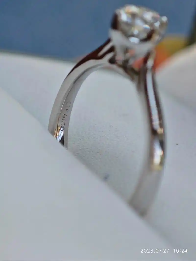 周大福绝版天鹅71分钻石戒指钻戒67圈口15号 周大福绝版天鹅71分