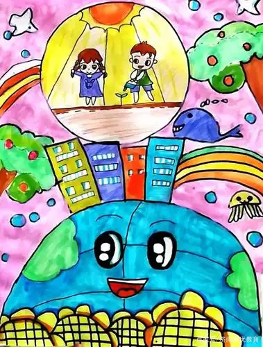 世界地球日|地球妈妈我守护——世纪英华小画家童心唤环保