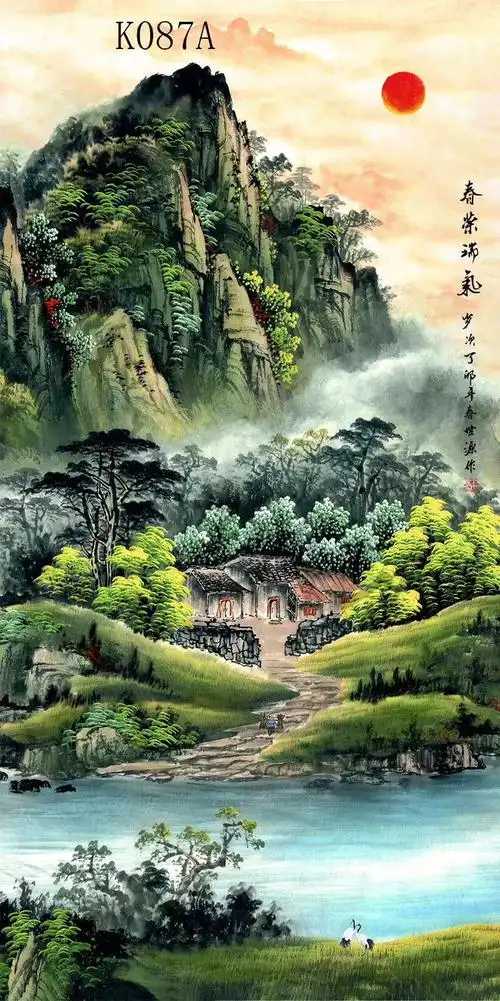 家庭挂画行运招财风水画