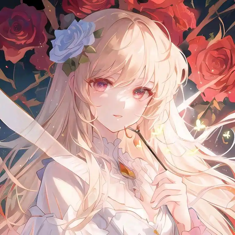 动漫女头|一看就很温柔的女生动漫头像        由无界ai生成