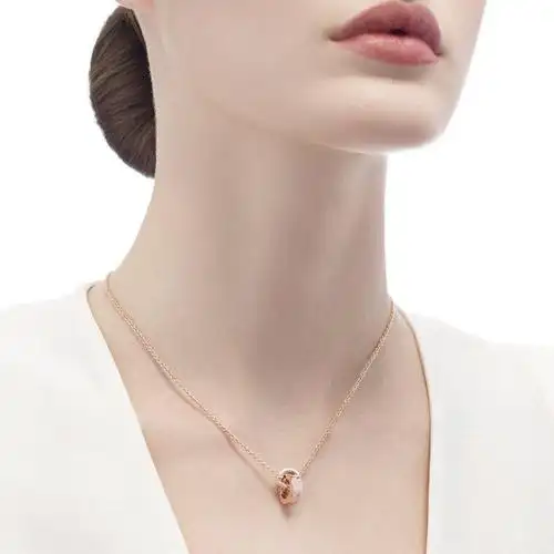 bvlgari宝格丽bvlgari系列18k金玫瑰金镶5颗钻石项链354028