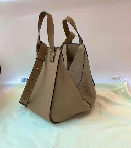 罗意威吊床包最美的沙色实物太美了