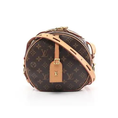 日本直邮中古lv路易威登boitechapeausouple老花肩包通用款女包