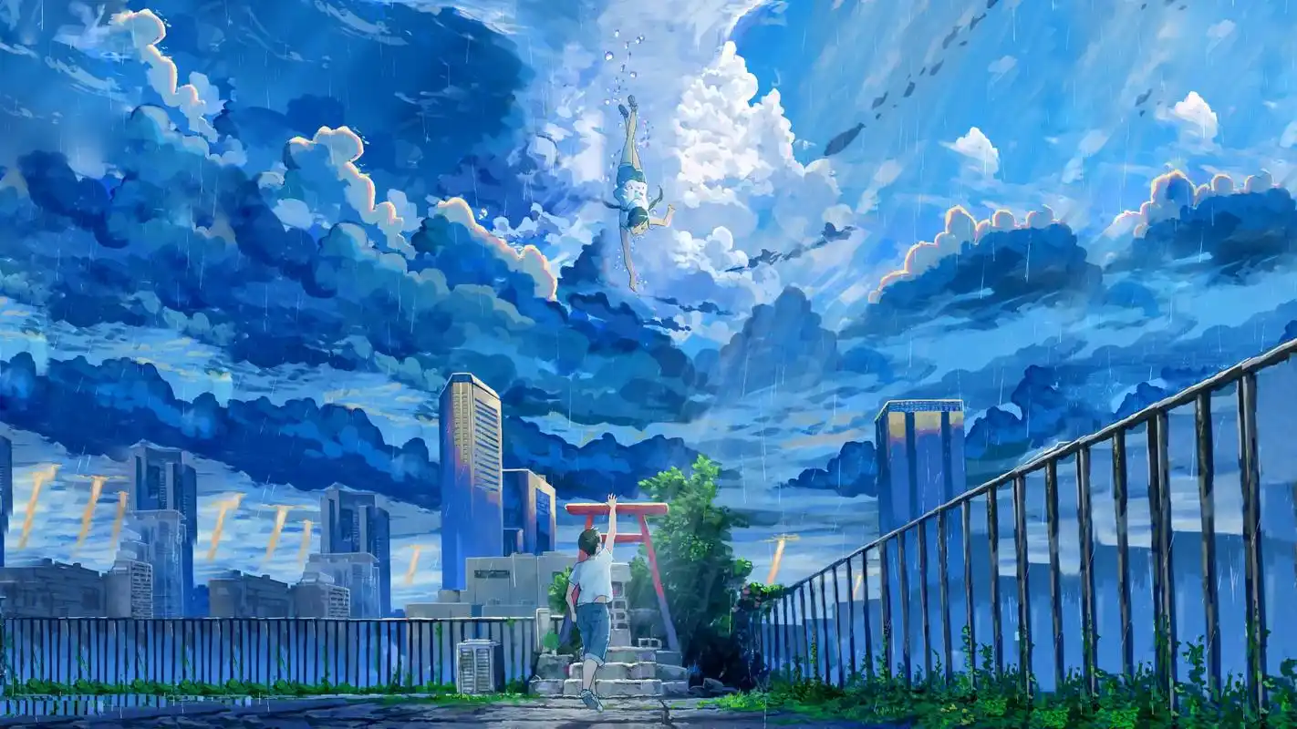 新海诚 #ipad高清壁纸 #动漫  "天气因你而逆转,世 - 抖音