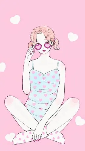 手绘插画动漫可爱经典个性萌萌哒摄影街拍简约时尚唯美图片大全套图