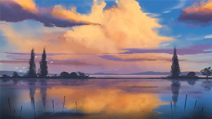 精美二次元风景人物高清桌面壁纸