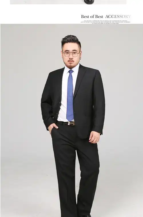 s9xl男士西服套装职业商务正装婚礼西装两件套加肥大码187p235