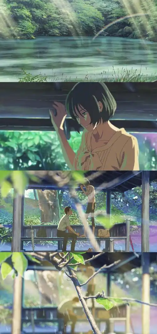 转自微博@宫崎骏漫画全集言叶之庭