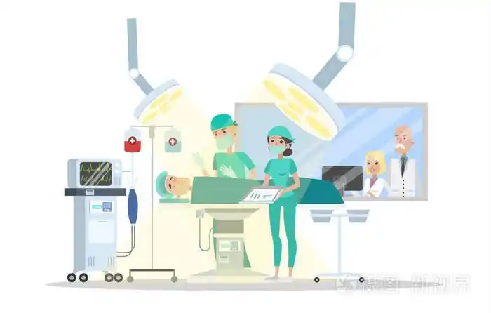 外科医生在手术室做手术