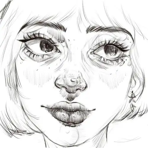 绘画  #ipad  #procreate  #线稿  #板绘  #欧美  #歐美頭像  #美女