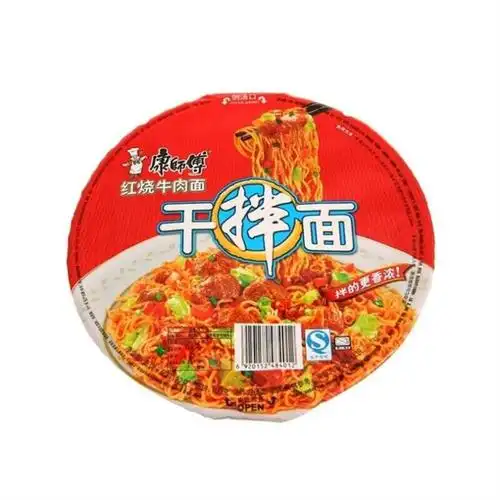 康师傅红烧牛肉干拌面122g