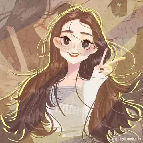 女生手绘漫画头像,用你的照片画成卡通头像,喜欢吗