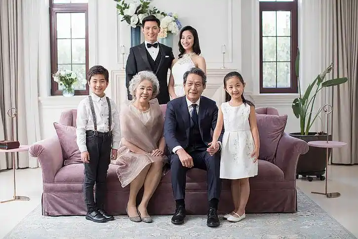 快乐贵族家庭全家福