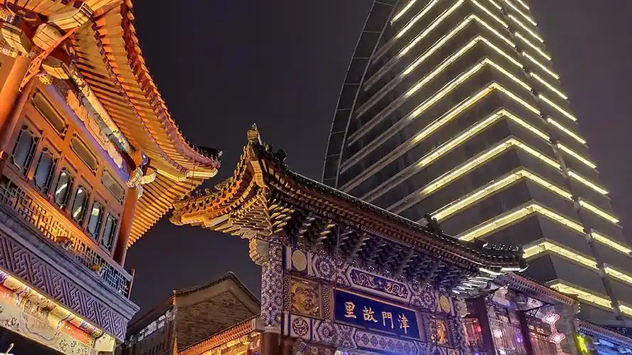 天津古文化街夜景一瞥20190903小米9se