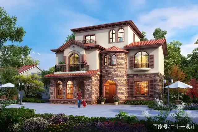 一款蕴含异域风情的托斯卡纳别墅,风格独特,户型超赞