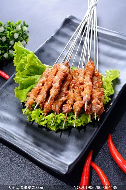 信息        羊肉串美食摄影图片         羊肉串美食烤串摄影图片