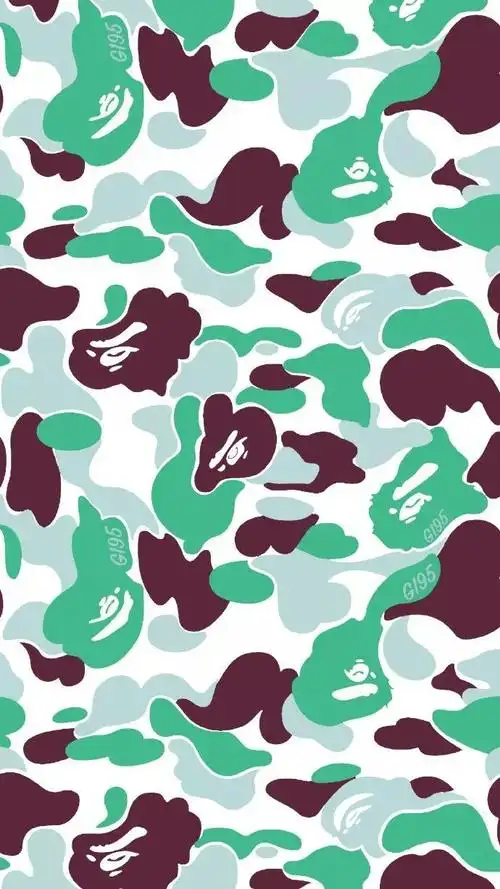 壁纸丨bape九色迷彩