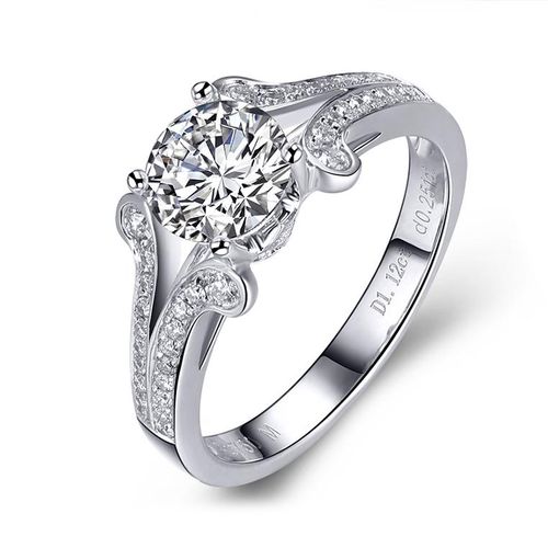 北京实体店 美钻工坊 白18k金正品一克拉钻戒/结婚求婚钻石女戒指