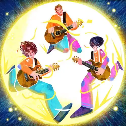 降落伞乐队专辑封面插画