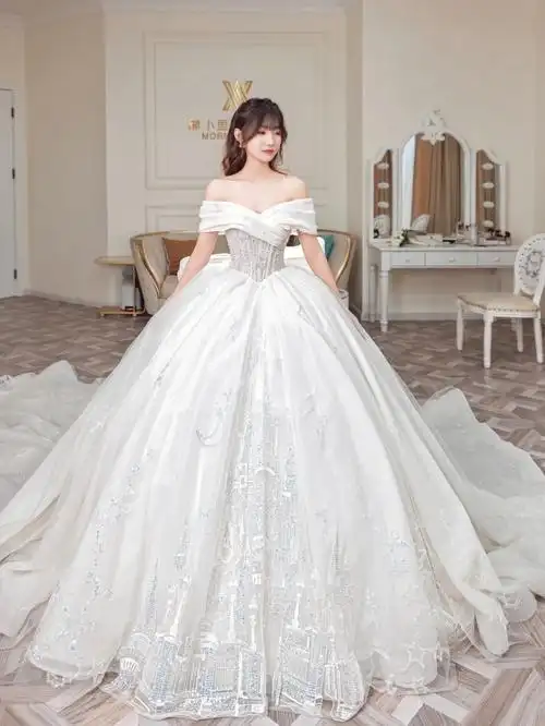 华丽梦幻的城堡婚纱太原婚纱