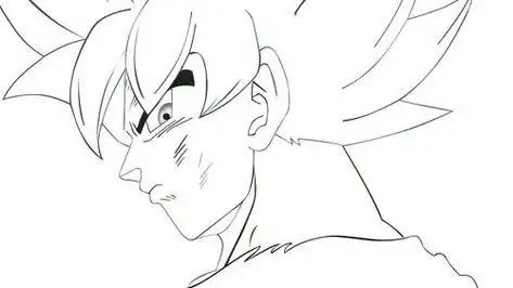 七龙珠孙悟空简笔画 七龙珠孙悟空简笔画超级赛亚人