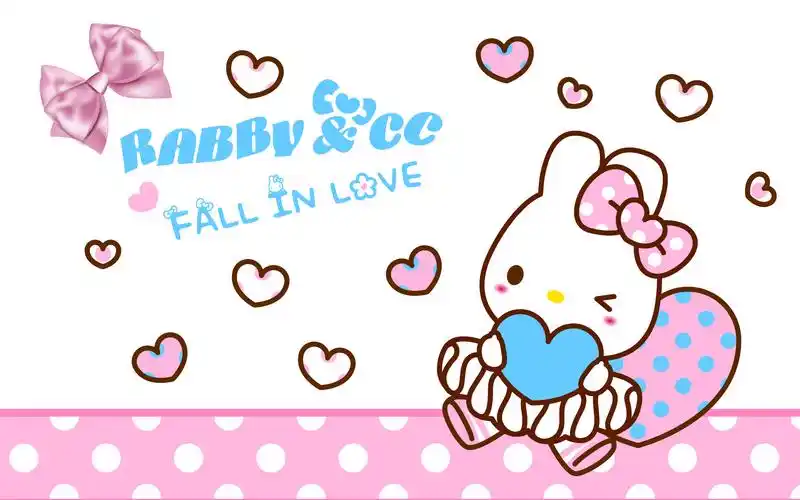 可爱卡通兔子宽屏桌面壁纸卡通兔子可爱兔子卡通背景小兔子图片