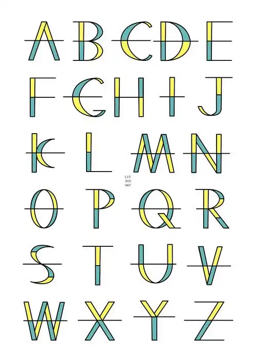 26英文字母|平面|字体/字形|人走了回忆还在_原创作品-站酷zcool