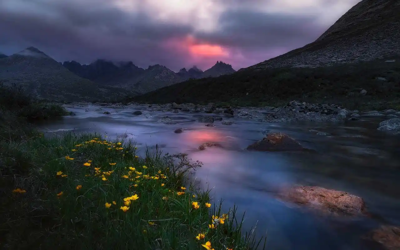 川西荒野秘境高清桌面壁纸,风景壁纸,唯美,高清,森林,自然风光,山川