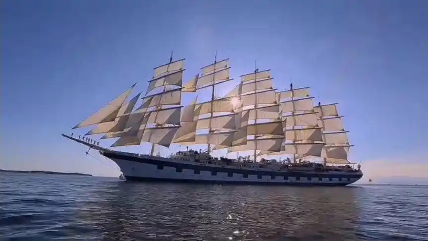 世界最大帆船"皇家大剪刀号",这船怕是有点费水手吧