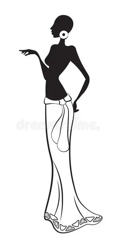 女孩 女人 时尚美女 女性儿童轻松学画画女人正面简笔画全身画人物简