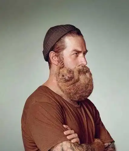 他们的胡子居然变成树懒!是造型师太厉害,还是人与动物合二为一