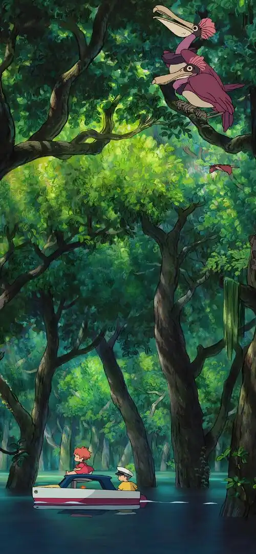 宫崎骏动漫插画手机壁纸