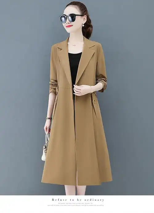 女装外套今年流行风衣外套女春秋装年新款秋季阔太太高端大气长款大衣