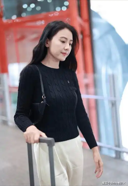 高圆圆常选择简约的款式和颜色,搭配上精致的妆容,展现出一种简约优雅